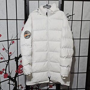 Avirex Primaloft Parka White Puffer Coat Size XXL New